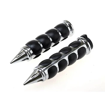 

PitchFork Style Motorcycke CNC 1" 25mm Handlebar Grips Hand Grips Universal For Harley Honda Suzuki YAMAHA Kawasaki KTM BMW