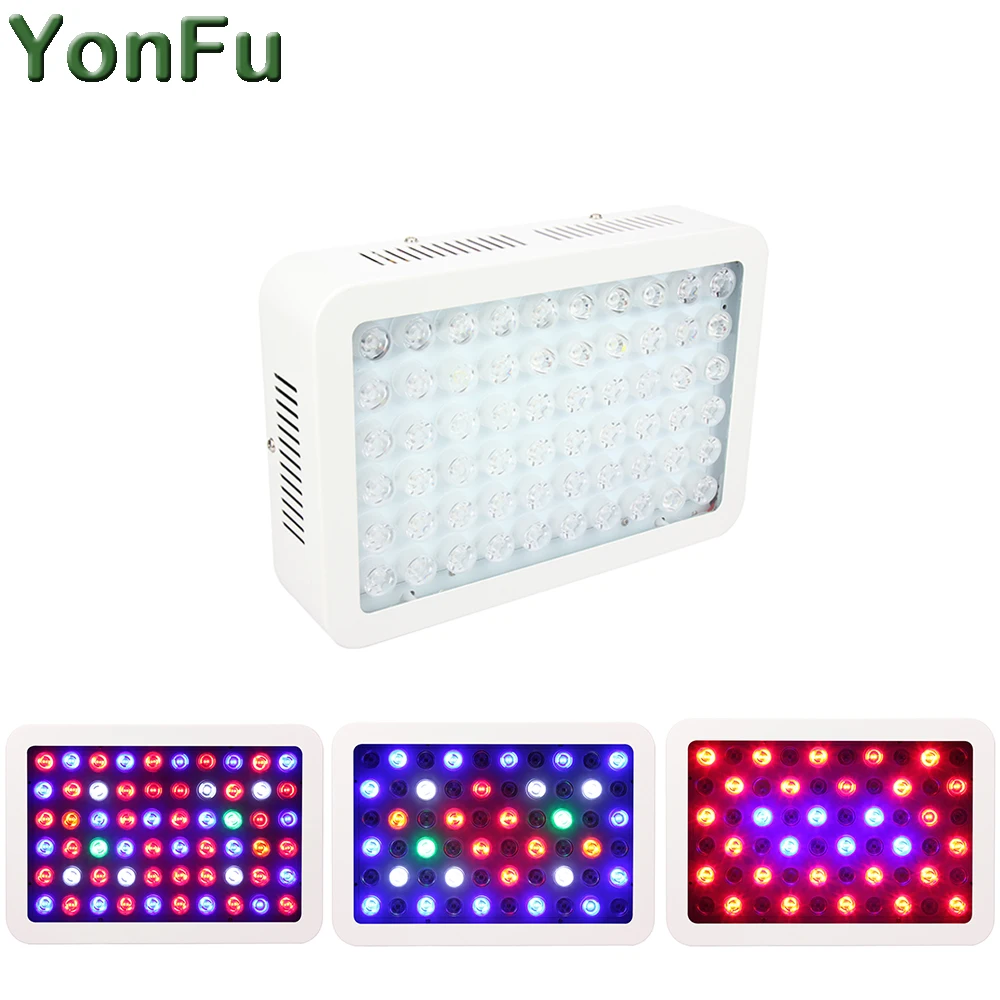 

300W LED Grow Light Full Spectrum for Indoor Greenhouse Hydroponics grow tent plants grow led light Dimmable Lens AC85~265V