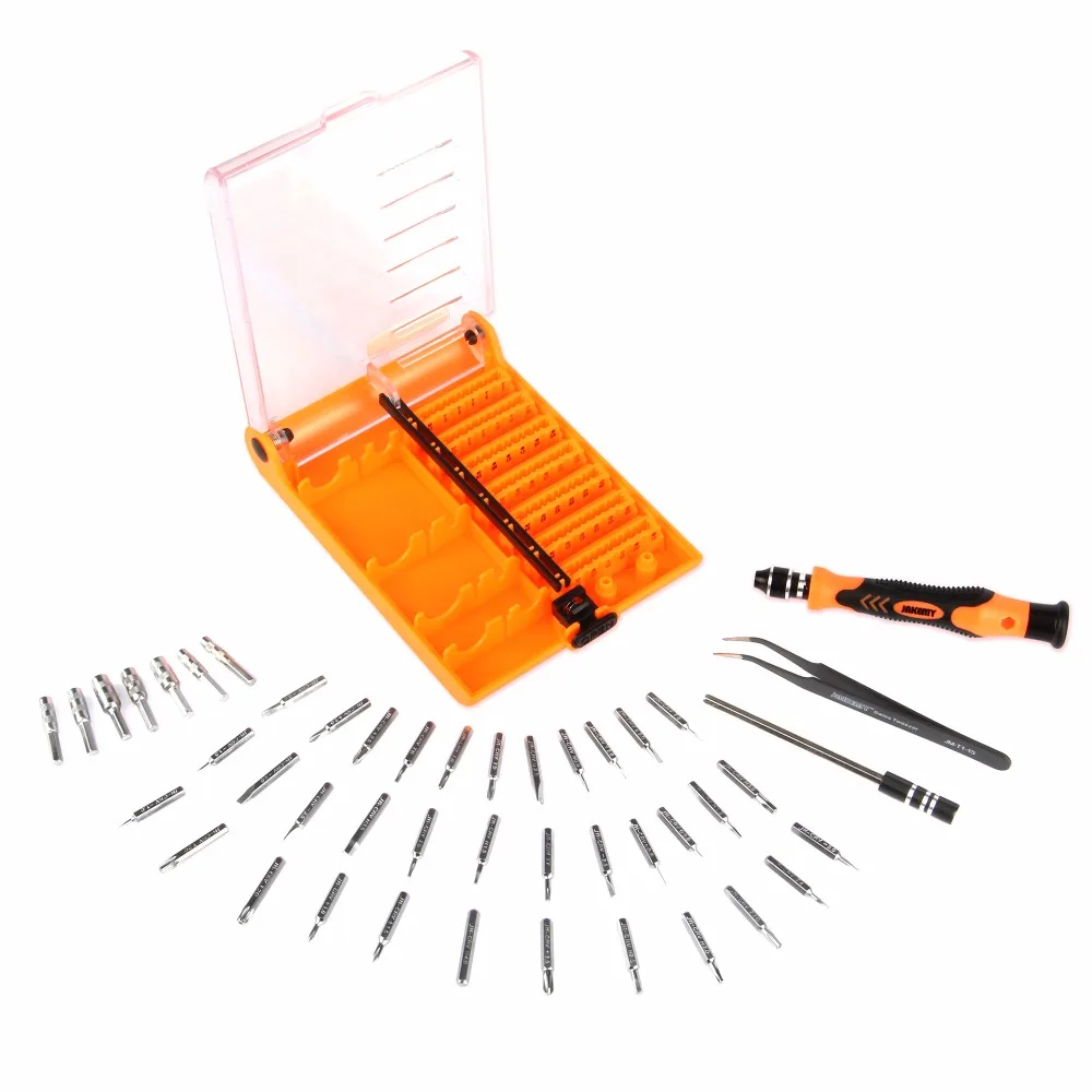 JAKEMY 45 in 1 Multitool Bits Precision Screwdriver Kit Scrw Driver Tweezer Disassemble Repair Opening Tool for Mobile Phone