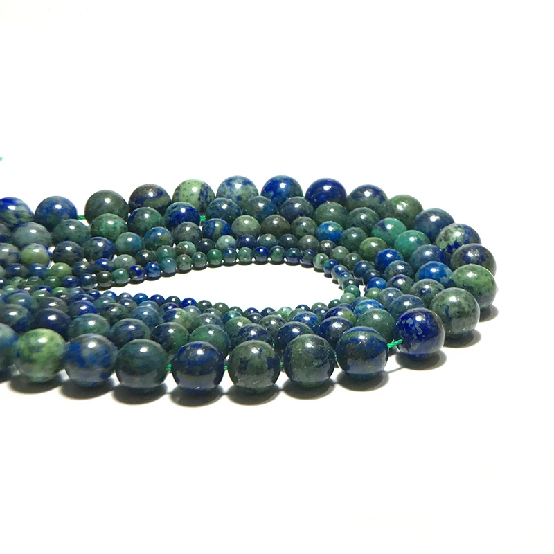 AAA Lapis Lazuli Malachite Stone Beads For Jewelry Making Charm Smooth Chrysocolla Strand 4~12mm DIY Necklace Bracelet | Украшения и