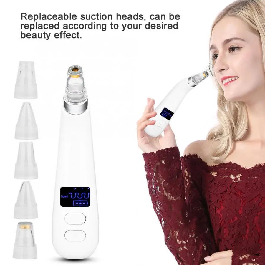 Electric Blackhead Acne Suction Removal Exfoliating Cleansing USB Pore Vacuum Acne Pimple Removal Cleaner Suction Pore Cleaner