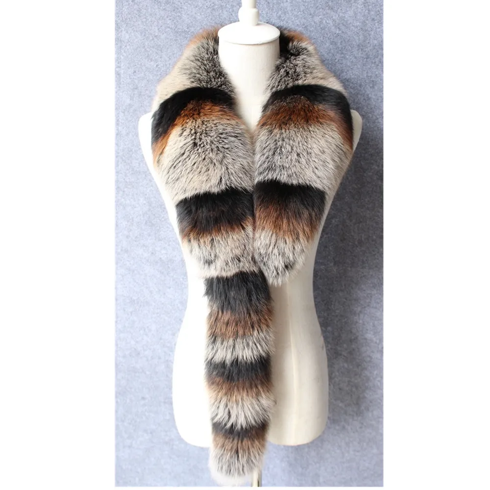 

ZY86018 2017 New arrival Women Winter Warm Real Natural Fur Fox Fur Fashion Neck Scarf Fur Collar