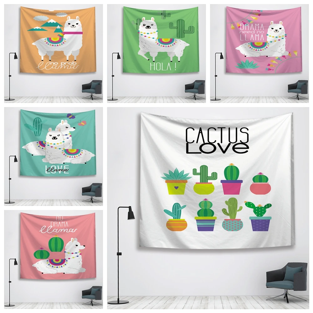 

Cactus Tapestry Wall Tapestry Blanket Wall Hanging Farmhouse Decor Wall Fabric Boho Decor Window Tapestry 100% Polyester 4 Size