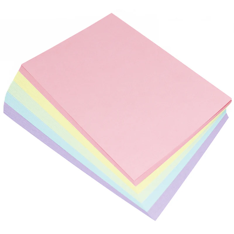 Разноцветная бумажная 80 г A4 цветная бумага для копирования доступно 10 цветов 100 листов в упаковке
