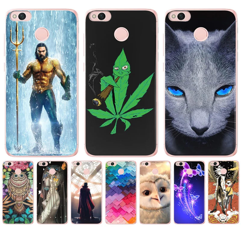 For Xiaomi Redmi 3S Pro 4X 4A 5A 5 Plus Note 3 4 6 6A Mi A1 5X A2 6X Cover phone Marvel Hero Owl rick morty Butterfly cat case |