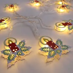 1,8 м 10LED гладить роспись свечи рождественские Батарея коробку Огни Творческий XMAS декоративные ночные огни
