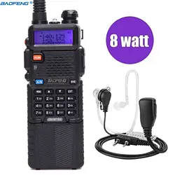 Baofeng UV-5R 8 Вт высокое Мощность версии 10 км длинные позвонил двусторонней радиосвязи УКВ Dual Band УФ 5R портативный CB радио Walkie Talkie и гарнитуры