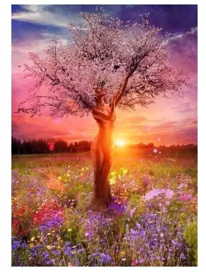

4010 Woman on the Desire Tree - Paint by Numbers Kits for Adults DIY