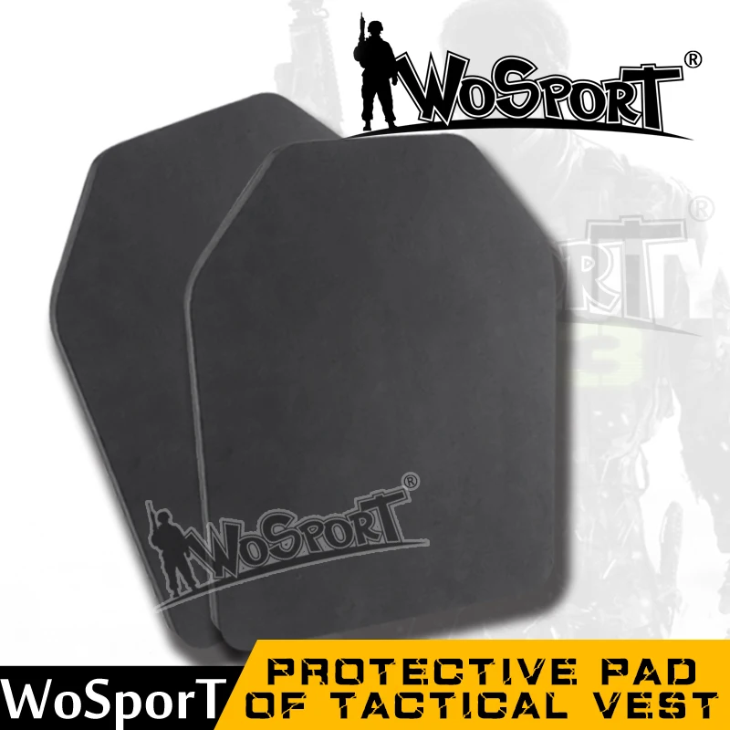 WoSporT Airsoft Outdoor Paintball Military Tactical Vest Back Baffle