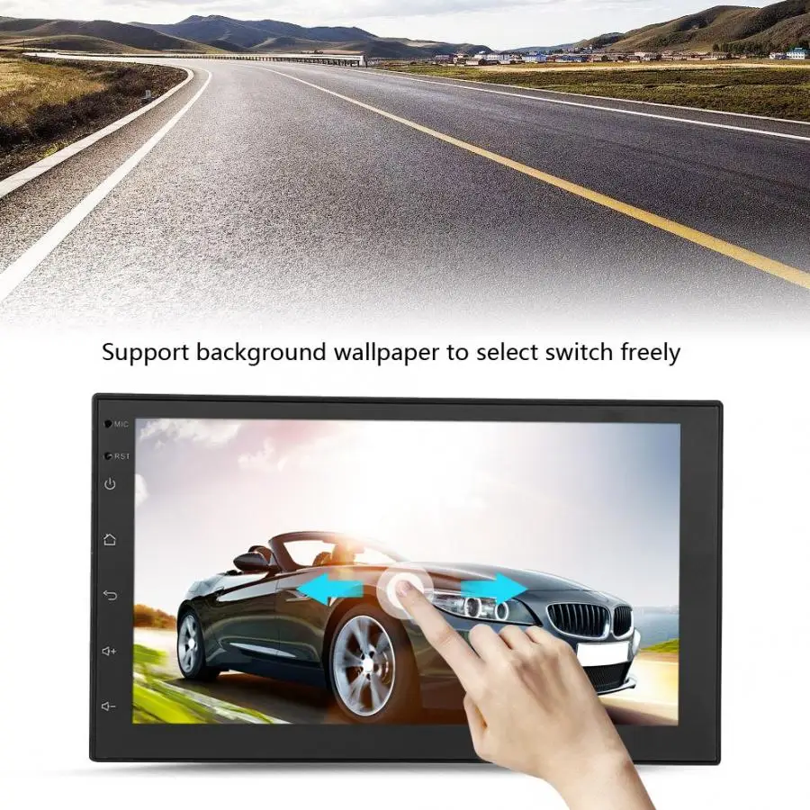 Автомобильный аудиоплеер 7 дюймов 1080P для Android 8 1 четырехъядерный емкостный |