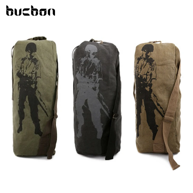Bucbon قوي قماش في الهواء الطلق السفر الأمتعة الحقائب العسكرية التخييم التنزه الظهر النساء الرجال العسكرية التكتيكية على ظهره Mochila HAC016