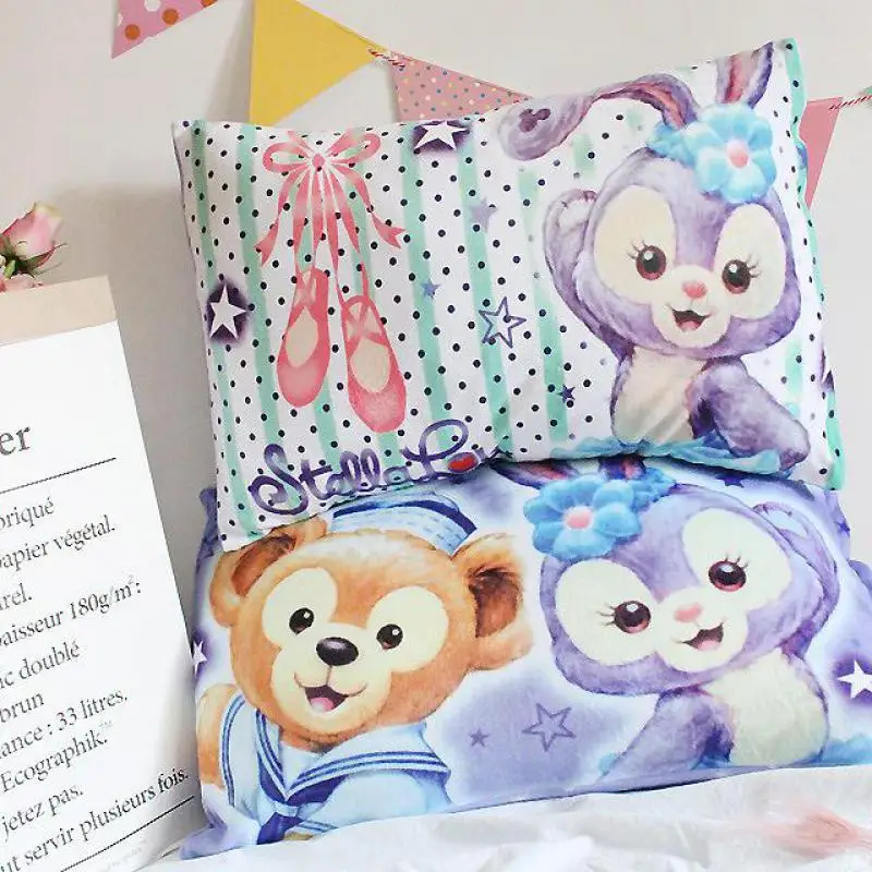 

Cute Duffy Bear And Friends Stellalou Rabbit Ballet Long Ear Rabbit Plush Toy Cartoon Soft Pillow Case For Girls Kids Gifts