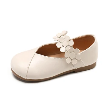 

2019 new children's party girls Pu leather shoes Princess flower girl shoes casual shoes size 21 -30