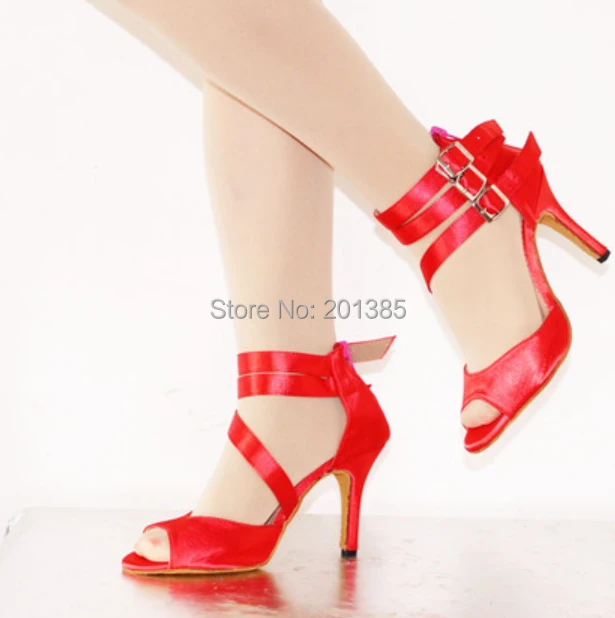 Пикантные красные атласные женские туфли для латинских танцев сальса танцевальная обувь туфли для танго самба танцы обувь Размер 4, 4,5, 5, 5,5, 6, 6,5, 7, 7,5, 8, 8,5, 9