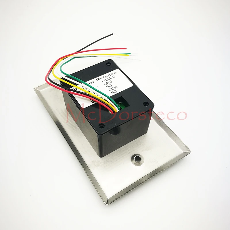 US $139.00 10 PCS No Touch Infrared Exit Button Remote Control Metal Surface LED Indicator Exit Switch for Access Control system