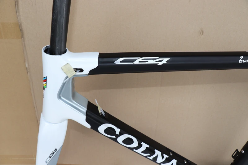 Новейшая рама Colnago C64 карбоновая рама для шоссейного велосипеда Рама для гоночного велосипеда белый черный цвет