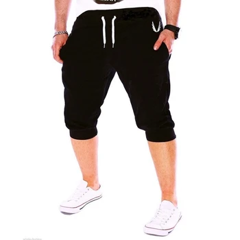 

ZOGAA Mens Gym Fitness Cotton Pants Run Jogging Outdoor Sports Calf-Length Pants Casual Solid Summer Workout Sweatpants