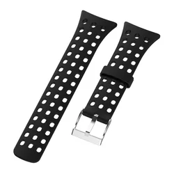 Premium Silicone Watch Band Strap with Installation Tools - Universal Fit (Black)