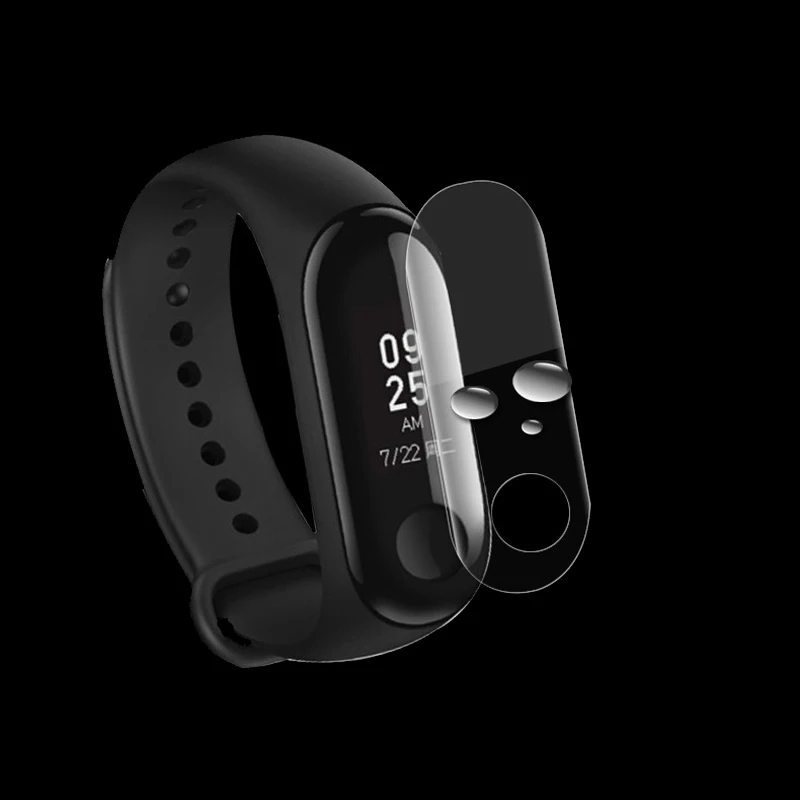 100 шт./упак. для Mi Band 3 Защитная пленка для экрана Miband3 браслет HD ультра тонкий против царапин мягкая пленка не закаленное стекло