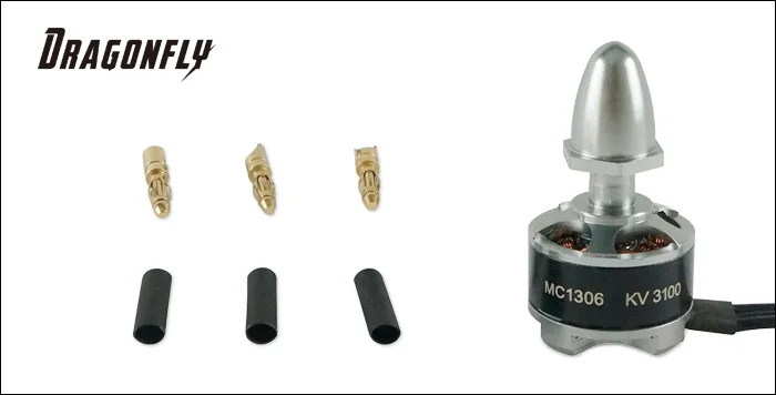 Мини Мотор Dragonfly MC1306 3100KV с дистанционным управлением по часовой стрелке/против