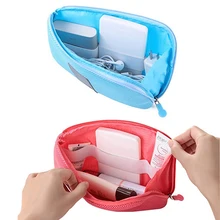 Hot item! Portable Shockproof Nylon Gadget Devices USB Cable Organizer Case Storage Bag