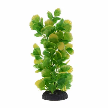 

10" Plastic Artificial Plants Fish Tank Decor Aquarium Plants Landscaping Ornaments Aquatic Green Plant Aquarium Fish Tank Decor