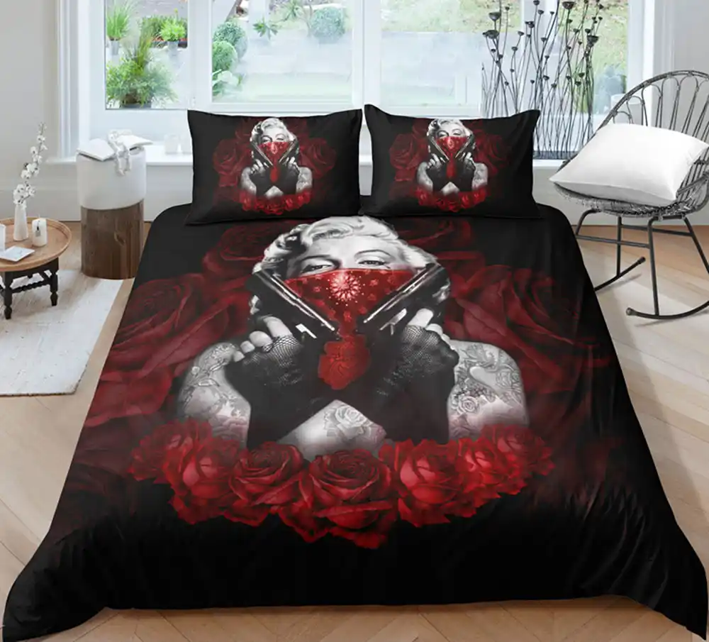 Thumbedding Dropship Different Pattern Printed Skull Bedding Set