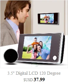 720P HD дверной глазок проводной дверной глазок 3,5 дюймов lcd цветной цифровой TFT Камера Безопасности с памятью 120 градусов угол обзора
