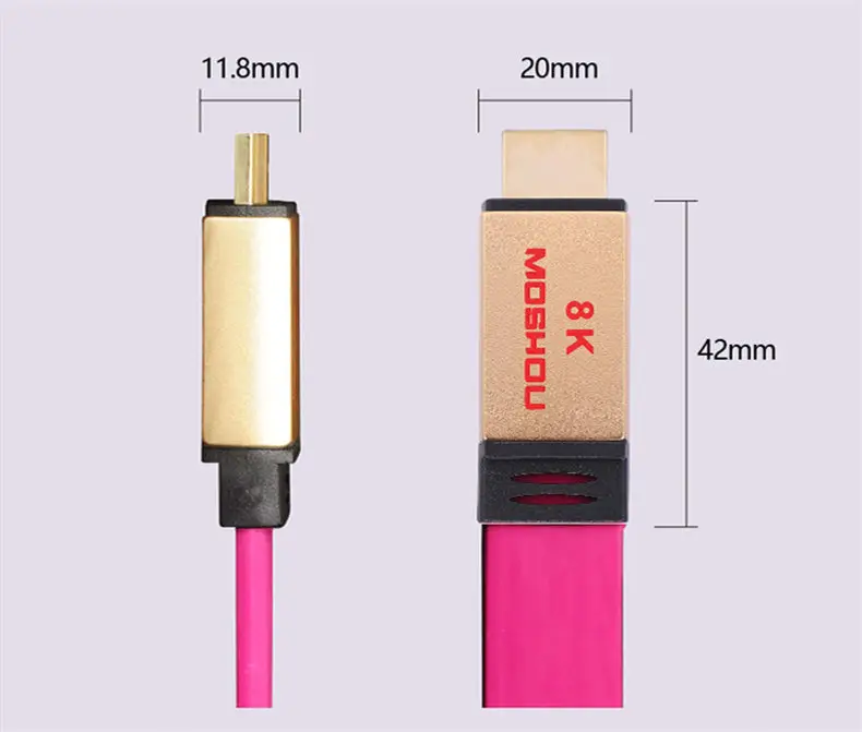 HDMI 2,1 кабели MOSHOU усилитель Видео HDR HDCP2.2 с ARC UHD 8K 4K 4320P 60 120Hz 48Gps аудио Совместимость для Apple Roku tv