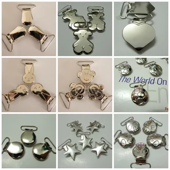 

27pcs 1" 25mm 9 Designs Mix Dummy Clips Pacifier Clips