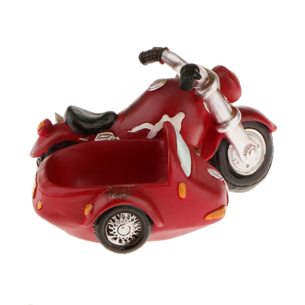 Retro MOTORCYCLE Resin Cacti Succulent Plant Flower Bed Home Garden Planter