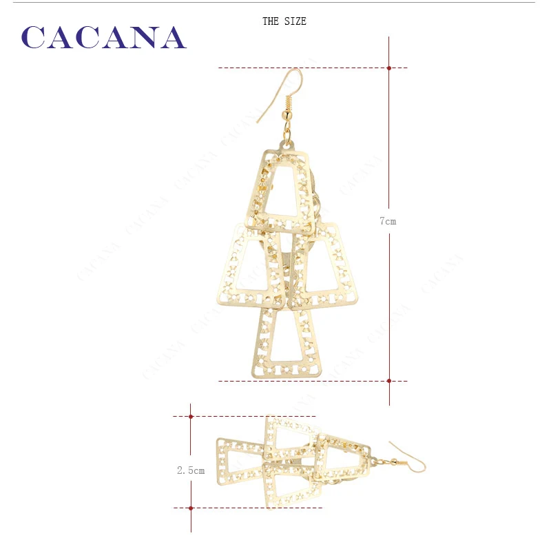 CACANA Earrings Dangle Long Earrings For Women Chimes Shape Fashion Bijouterie Hot Sale No.A449