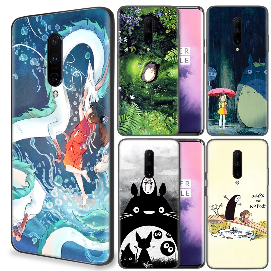 

Studio Ghibli Spirited Away Totoro Soft Rubber Case For OnePlus 7 Pro 6 6T 7Pro 5G Silicone Back Painted Cover