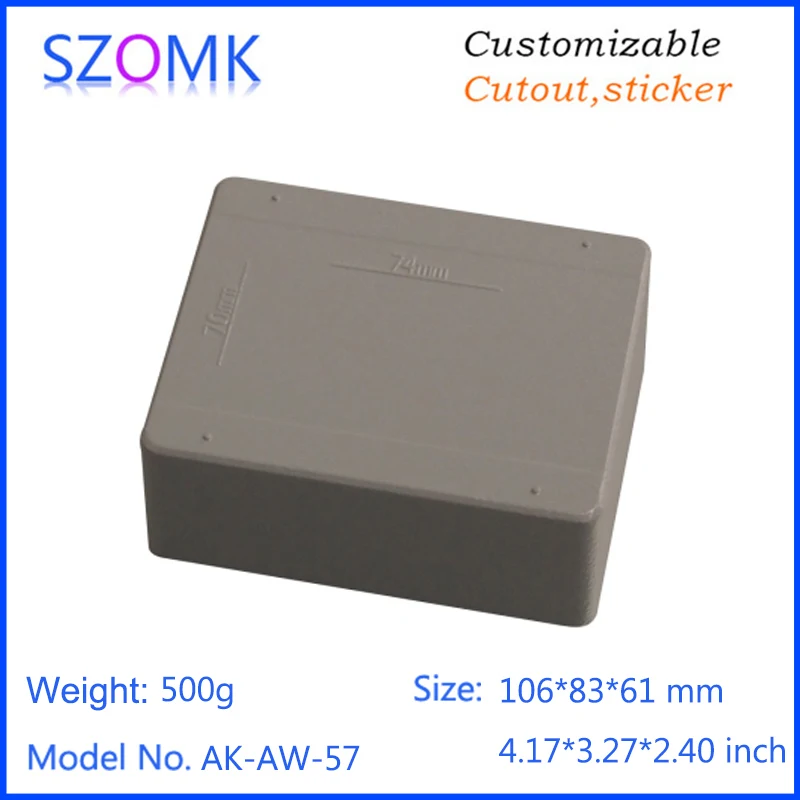 szomk IP66 die cast aluminum waterproof enclosure for electronics aluminum case waterproof equipment junction box  (9)