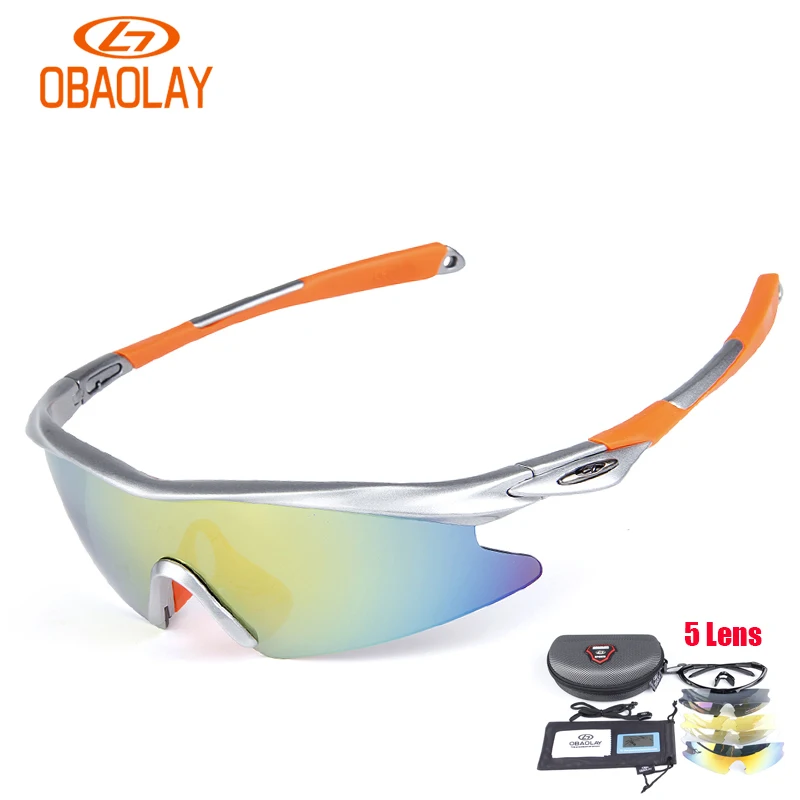 NEW 5 Lenses font b Polarized b font Cycling font b Sunglasses b font Bicycle Eyewear