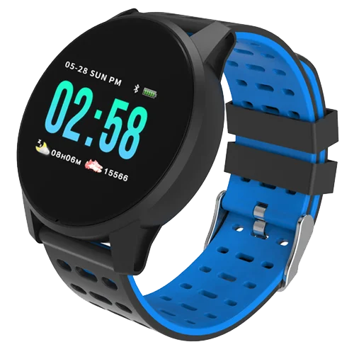KESHUYOU, спортивные Смарт-часы для мужчин/женщин, сердечный ритм, кровяное давление, кислородный монитор, фитнес-трекер, будильник, напоминание, W1, умные часы - Цвет: Синий