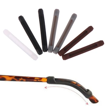 

1 Pairs Glasses Anti-slip Cover Ear Hook Silicone Anti-Slip Holder For Sunglasses Eyeglass Leg Temple Tips Black