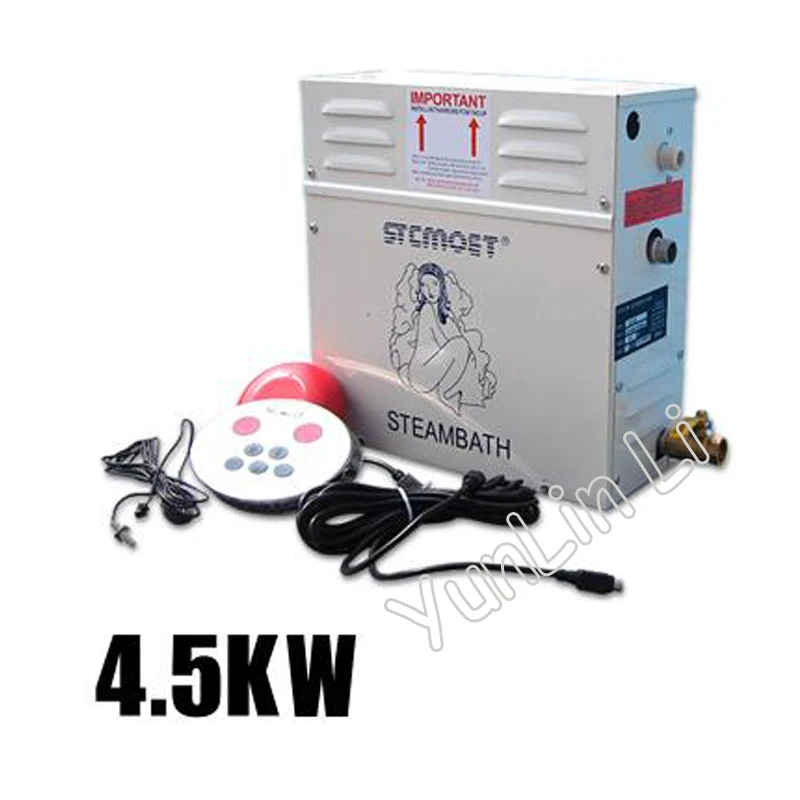 

Digital Controller Sauna Room Steamer 220V 4.5KW Household Steam Machine Portable Steam Generator Room Steaming Machine ST-45