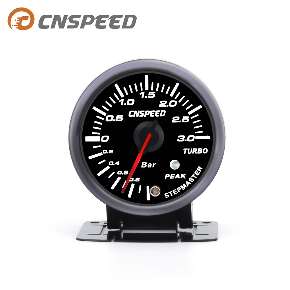 CNSPEED 3 0 Бар 60 мм 2 5 ''Boost Turbo Gauge белый и янтарный двойной светодиодный дисплей с