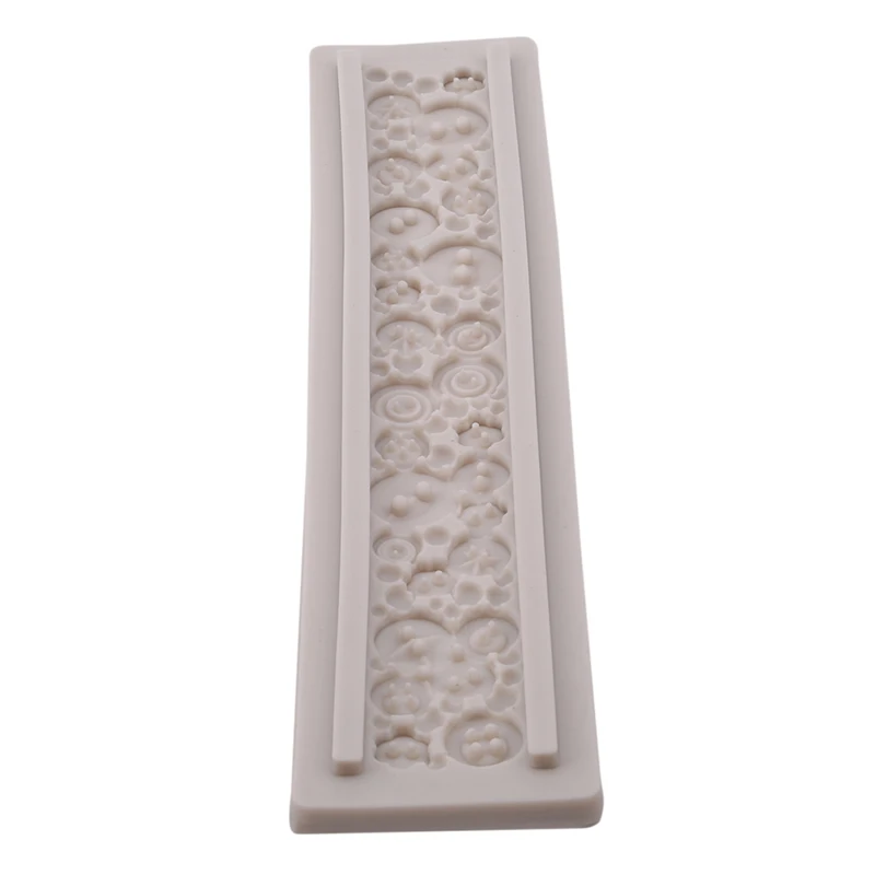 

Flower Shape Lace Mat Border Decoration Cake Mold Silicone Sugar Lace Pad Fondant Cake Decorating Baking Tools