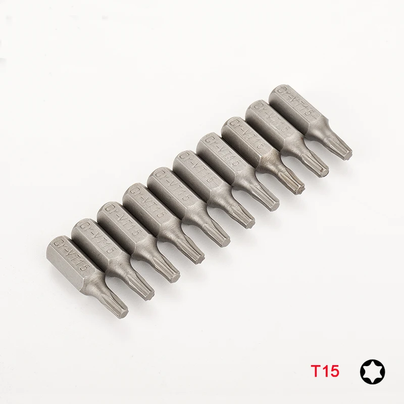 Набор бит отверток Torx 10 или 8 шт. 1/4 шестигранный хвостовик Star T8 T10 T15 T20 T25 T30 T35 T40