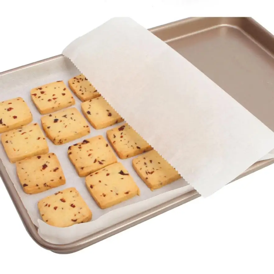 

30*500CM Silicone Greaseproof Baking Mat Oven Bake Coated Parchment Paper Oil Absorbing Sheet BBQ Cake Biscuit Cookie Oil Papers