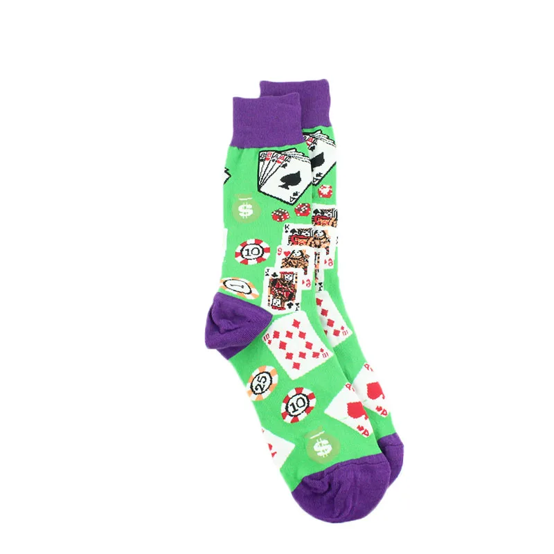 [WPLOIKJD] хип-хоп Calcetines Hombre Tide Sox Красочные уличные забавные мужские носки Divertido подарки для мужчин Skarpetki Harajuku - Цвет: 5