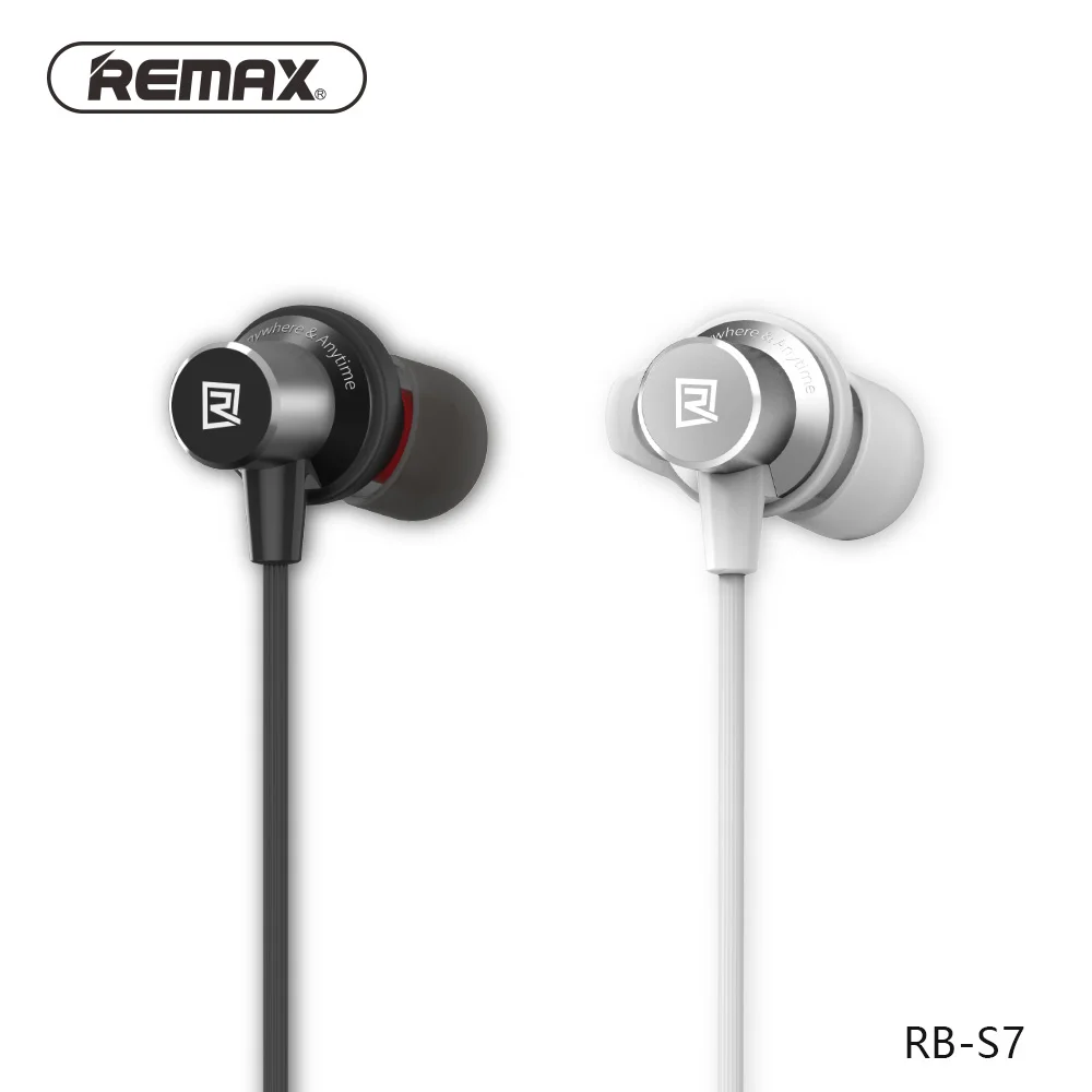 remax Bluetooth 4.1 sport Magnetic Adsorption Metal hifi earphone for iphone xiaomi smart Mobile phone mp3 music headset