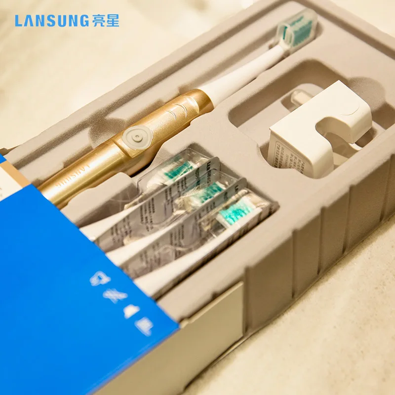 LANSUNG A39 PLUS Rechargeable Electric Toothbrush 8 Replacement Toothbrush Heads Ultrasonic Adult Children Sonic ToothBrush LANSUNG A39 PLUS Rechargeable Electric Toothbrush 8 Replacement Toothbrush Heads Ultrasonic Adult Children Sonic ToothBrush