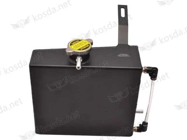 2JZ Aluminum Coolant Overflow Tank Black 5