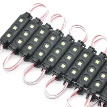 Новое поступление 5050 SMD 3 светодиодный S RGB/белый/теплый белый/красный/зеленый инжекторные светодиодные модули черный корпус DC 12 V водонепроницаемый рекламный свет