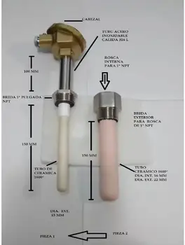 

thermocouples type S 1600 degrees