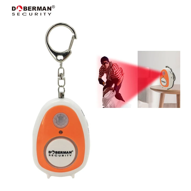 

Doberman Security Security Alarm Infrared With Emergency Keychain Self Protection Safety Home Security Motion Detector Sensors