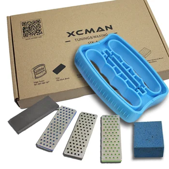 

XCMAN Alpine Freeride Snowboard Edge Bevel Tuning Kit Edge Care Kit -Side Ski Angle Tool +3 diamonds File +Gummi stone